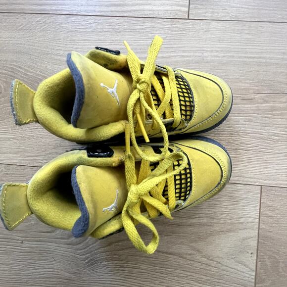 Air Jordan 4 Yellow Color, Baby/Toddler Sneakers Size 9C - Picture 5 of 16